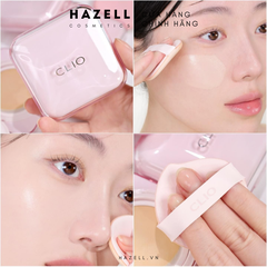 Phấn nước Clio Kill Cover Mesh Glow Essential Cushion SPF 50+ PA++++ Tặng Kèm Túi Gấu Dâu