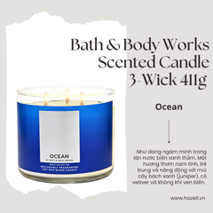 Nến thơm Bath & Body Works Scented Candle 411g (3 bấc)