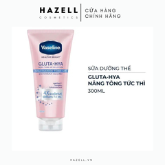 Sữa dưỡng thể Vaseline Healthy Bright Gluta-HYA 4X Body Tone Up UV Lotion - Niacinamide Tone Up - 300ml - HNK