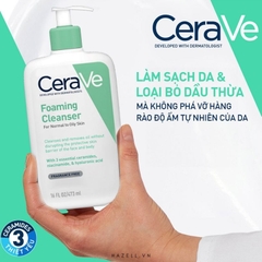 Sữa rửa mặt cho da dầu CeraVe Foaming Cleanser For Normal To Oily Skin - HNK