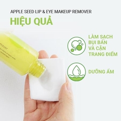 Nước tẩy trang mắt môi Innisfree táo xanh Apple seed lip & eyes makeup remover 100ml