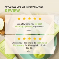 Nước tẩy trang mắt môi Innisfree táo xanh Apple seed lip & eyes makeup remover 100ml