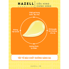 Tẩy da chết Rosette Gommage Bright Peel (Cam) 120g - HÀNG NHẬP KHẨU