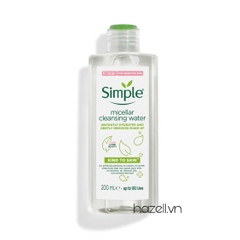 Nước tẩy trang Simple Micellar Water 200ml