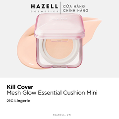 Phấn nước Clio Kill Cover Mesh Glow Essential Cushion SPF 50+ PA++++ Tặng Kèm Túi Gấu Dâu