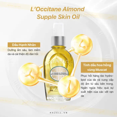 Dầu dưỡng thể hạnh nhân L'Occitane Almond Supple Skin Oil 100ml