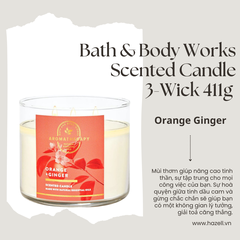 Nến thơm Bath & Body Works Scented Candle 411g (3 bấc)
