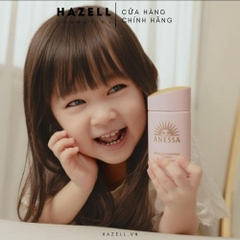 Kem chống nắng Anessa Perfect UV Sunscreen Mild Milk SPF 50+ PA++++ 60ml (Hồng) - Mẫu mới