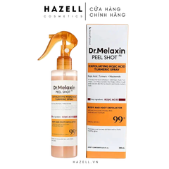 Xịt tẩy tế bào chết Dr.melaxin Peel Shot Keratin Care Kojic Acid Turmeric Spray 200ml - HNK