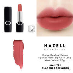 Son Thỏi Dior Rouge Couture Colour Lipstick Floral Lip Care Long Wear Velvet 3.5g