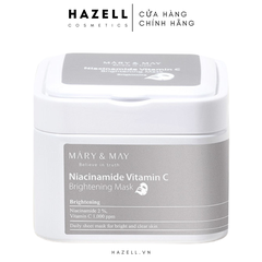 Mặt nạ giấy Mary&May Niacinamide Vitamin C Brightening Mask 30 miếng
