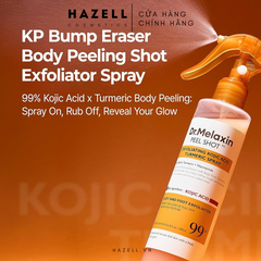 Xịt tẩy tế bào chết Dr.melaxin Peel Shot Keratin Care Kojic Acid Turmeric Spray 200ml - HNK