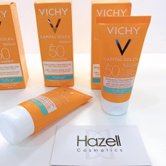 Kem chống nắng Vichy Capital Soleil Emulsion Toucher Sec SPF 50 50ml (kẻ xanh dương)