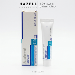 Gel trị mụn - Adapalene gel adaferin 0.1 (15g)