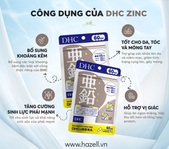 Viên uống bổ sung kẽm DHC Zinc - HÀNG NHẬP KHẨU