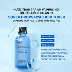 Toner BELIF Super Drops Hyalucid Water Treatment 150ml - HÀNG NHẬP KHẨU