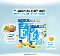 Viên uống vitamin E DHC Natural Vitamin E (Soybean) - HÀNG NHẬP KHẨU