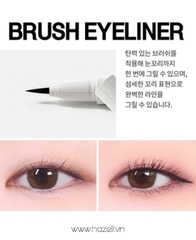 Kẻ mắt Karadium WaterProof Brush Liner Black 0.55g (Vỏ Trắng)