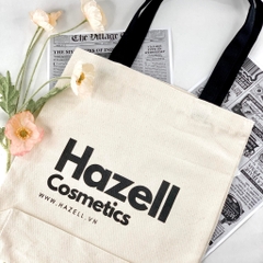 ( Quà tặng ) - Túi Tote vải Hazell Cosmetics ( Be )