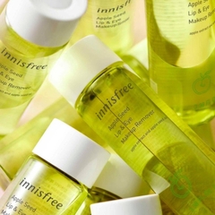 Nước tẩy trang mắt môi Innisfree táo xanh Apple seed lip & eyes makeup remover 100ml