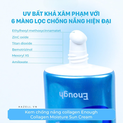 Kem chống nắng Collagen Enough Collagen Moisture Sun Cream SPF50+ PA+++ 50g - HÀNG NHẬP KHẨU