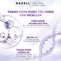 Nước tẩy trang L'Oréal Micellar Water Hyaluronic Acid 400ml (Tím) - HÀNG NHẬP KHẨU