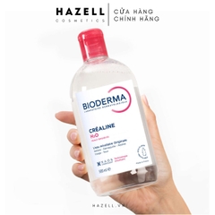 Nước tẩy trang Bioderma Crealine H2O nắp hồng thường