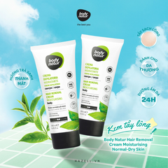 Kem tẩy lông cho da thường/khô Body Natur Hair Removal Cream Moisturising Normal-Dry Skin 200ml - HÀNG NHẬP KHẨU