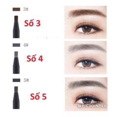 Chì xé kẻ mày phẩy sợi Hao zhuang Make Up Milano Eyebrow Pencil