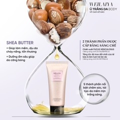 Kem ủ trắng tẩy da chết cơ thể Weilaiya Niacinamide Brightening Scrub 200ml