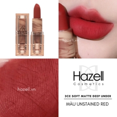 Son thỏi 3CE Soft Matte Deep Under, More Deep Lip Color 3.5g (Vỏ Vân Đá)