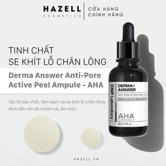 Tinh chất CNP Laboratory Derma+ Answer Anti-pore Active Peel Ampule 50ml (AHA)- HÀNG NHẬP KHẨU