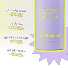 Kem dưỡng By Wishtrend Vitamin A-Mazing Bakuchiol Night Cream 30g