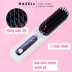 Lược Điện Chải Tóc Không Dây Ion Âm Jary Ion Electric Hair Comb - HÀNG NHẬP KHẨU