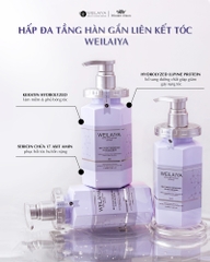 Dầu hấp tóc phục hồi đa tầng Weilaiya Multi Effect Repair High Gloss Hair Mask 450ml