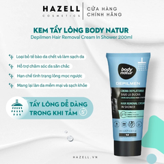 Kem tẩy lông trong khi tắm dành cho nam Body Natur Depilmen Hair Removal Cream In Shower 200ml - HÀNG NHẬP KHẨU