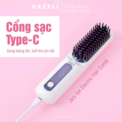 Lược Điện Chải Tóc Không Dây Ion Âm Jary Ion Electric Hair Comb - HÀNG NHẬP KHẨU