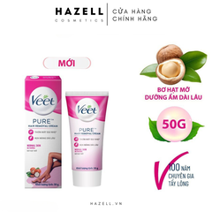Kem tẩy lông Veet Pure Hair Removal Cream 50g - HÀNG NHẬP KHẨU