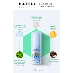 Lăn khử mùi đá khoáng Deonatulle Soft Stone Double Deodorant For Men 20g (Xanh Dương) - HNK