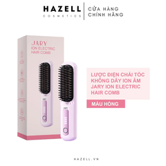 Lược Điện Chải Tóc Không Dây Ion Âm Jary Ion Electric Hair Comb - HÀNG NHẬP KHẨU