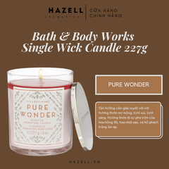 Nến thơm Bath & Body Works Scented Signature Candle 227g (1 bấc)