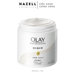 Tẩy da chết body Olay Body Cellscience B3 + Vitamin C Body Scrub 200gr