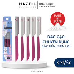 Set 5 dao cạo chân mày KAI Face Eyebrow Razor Shaving Care Beauty-M BTM-5F1