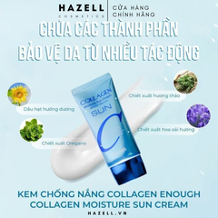 Kem chống nắng Collagen Enough Collagen Moisture Sun Cream SPF50+ PA+++ 50g - HÀNG NHẬP KHẨU