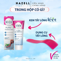 Kem tẩy lông Veet Pure Hair Removal Cream 50g - HÀNG NHẬP KHẨU