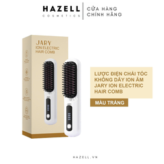 Lược Điện Chải Tóc Không Dây Ion Âm Jary Ion Electric Hair Comb - HÀNG NHẬP KHẨU