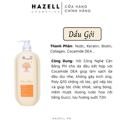 Bộ gội-xả VOUDIOTY Hair Repairing 1000ml (Vàng)