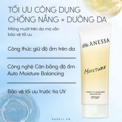Kem chống nắng Anessa Perfect UV Suncreen Skincare Gel SPF 50+ PA++++ 90g (Vàng) - HNK