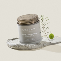 Mặt nạ đất sét dưỡng da chiết xuất tràm trà Mary&May Cica Tea Tree Soothing Wash Off Pack 125g