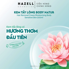 Kem tẩy lông cho da nhạy cảm Body Natur Hair Removal Cream Moisturising Body Sensitive Skin - HÀNG NHẬP KHẨU